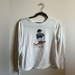 Polo Ralph Lauren Bear Long Sleeve Shirt Size Small KIDS